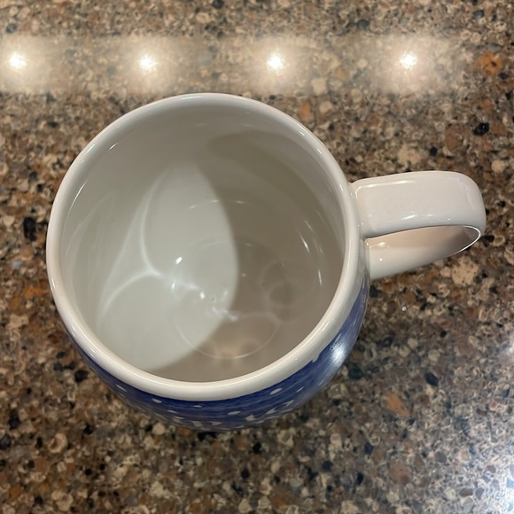 Crate & Barrel Up to Snow Good Holiday Winter Snowflake Pottery Mug - Picture 4 of 5